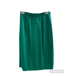 Vintage 100% Silk Pencil Skirt